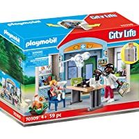 PLAYMOBIL City Life 70309 Cofre Clínica Veterinaria- A partir de 4 años